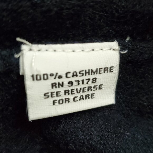 The Cashmere Project Crewneck 100% Cashmere Wool Black Sweater Size S - Picture 5 of 11